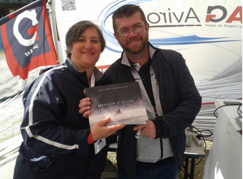 Cathy Mamacat et Fabrice Petit - Stand Mag Aviron - Libourne - 30 avril 2016